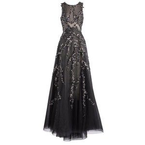 Saiid Kobeisy Tulle Dress With Beading - NWT
